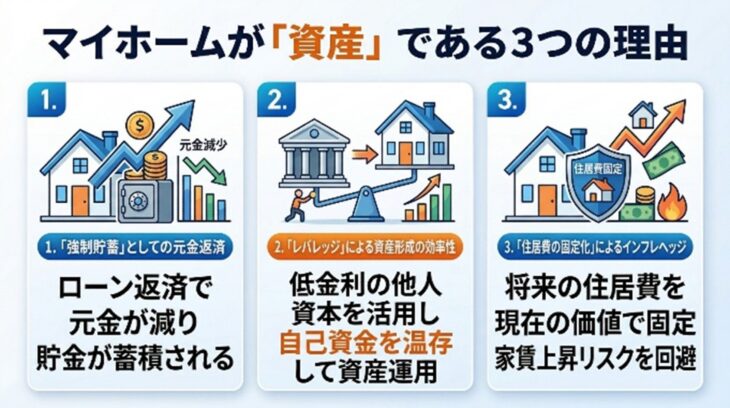 マイホームが資産と言われる3つの理由