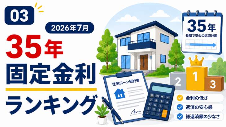 2026年7月の35年全期間固定金利ランキング