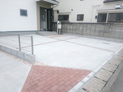 一建設 の新築 (福生市) - 外構工事も完了しておりました。