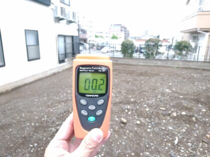 スマイルエコ の 新築一戸建て - 電磁波測定 異常なし