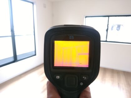 一建設の新築一戸建て(府中市) - 赤外線サーモグラフィーで調査