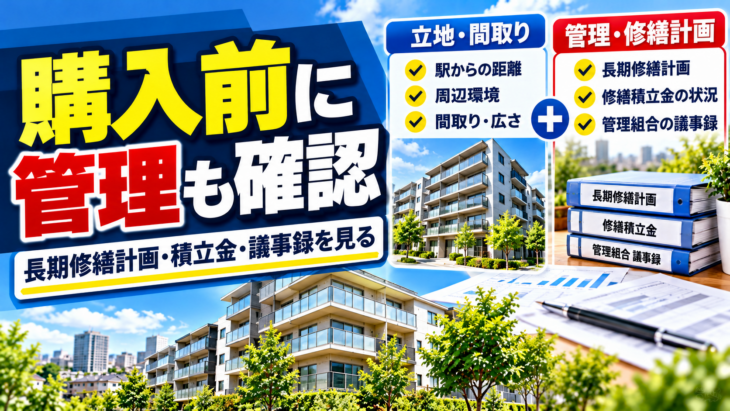 マンション購入前に確認したい管理・修繕計画