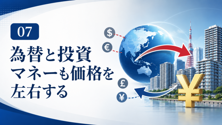 為替と海外投資マネーがマンション価格に与える影響