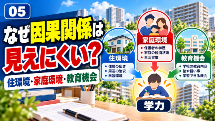 なぜ「高層階と学力」の因果関係は見えにくい？