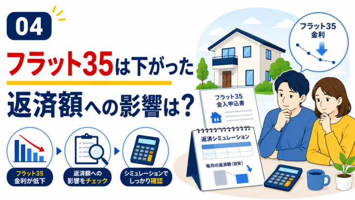 フラット35の金利低下と返済額への影響