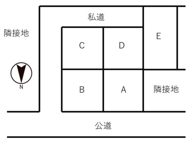 S112-分譲地の例③方角