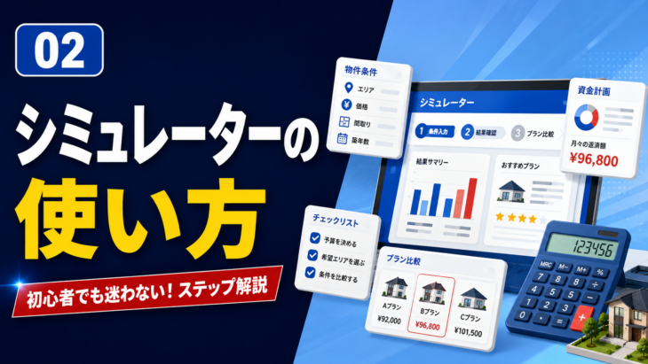 賃貸と持家の損益分岐点シミュレーターの使い方