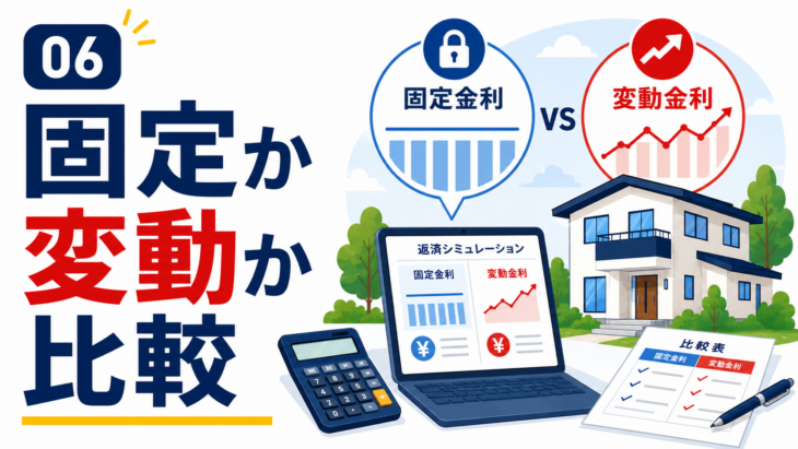 固定金利と変動金利をシミュレーションで比較する