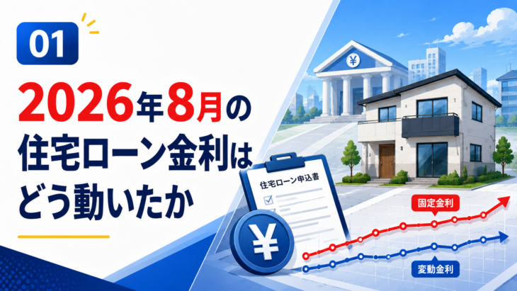 2026年8月の住宅ローン金利の最新動向