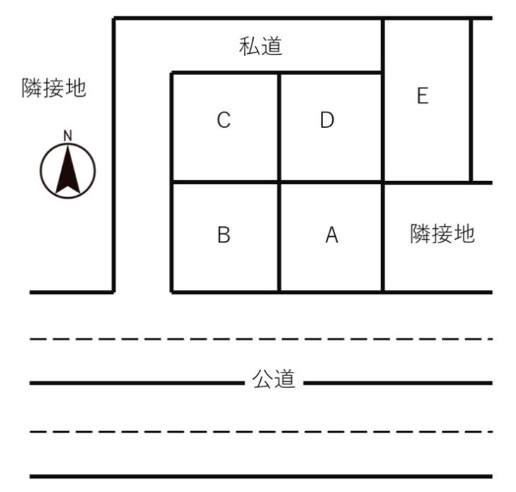 S112-分譲地の例②幹線道路