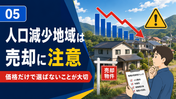 人口減少が予測される地域の住宅売却リスク