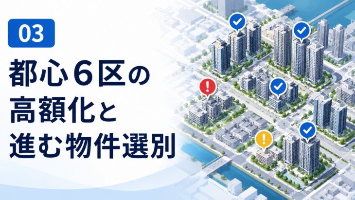 都心6区のマンション高額化と物件選別