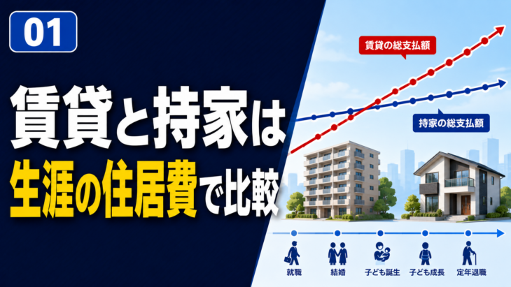 賃貸と持家の生涯住居費を比較する考え方