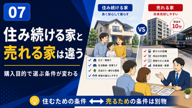 長く住み続ける家と将来売却しやすい家の選び方