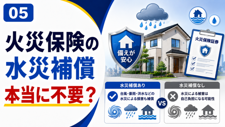 火災保険の水災補償と水害リスクの確認
