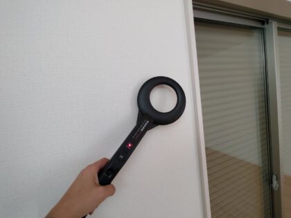 飯田産業 の物件を 金属探知機で調査