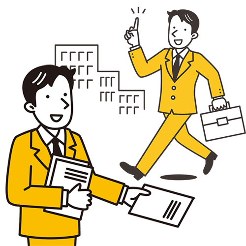 不動産の営業マン