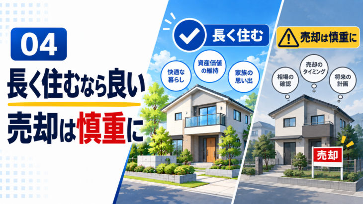 千葉県で長期居住向きだが将来売却を慎重に考えたい地域のイメージ