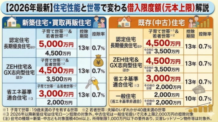 借入限度額と控除について