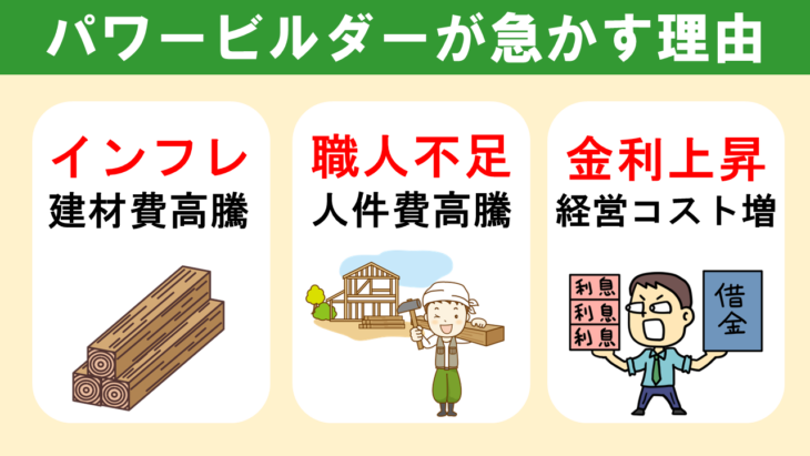 パワービルダーが急かす理由