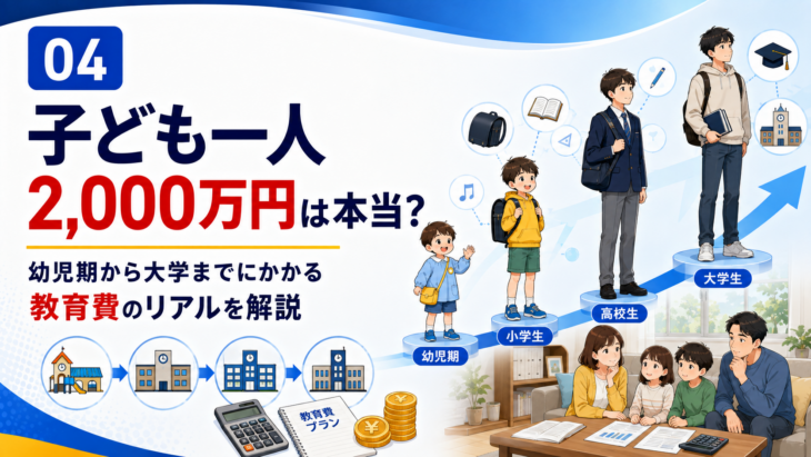 子ども一人にかかる教育費と子育て費用