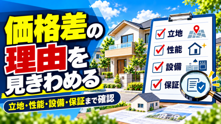 自社販売の建売住宅はデザインと価格差を比較する