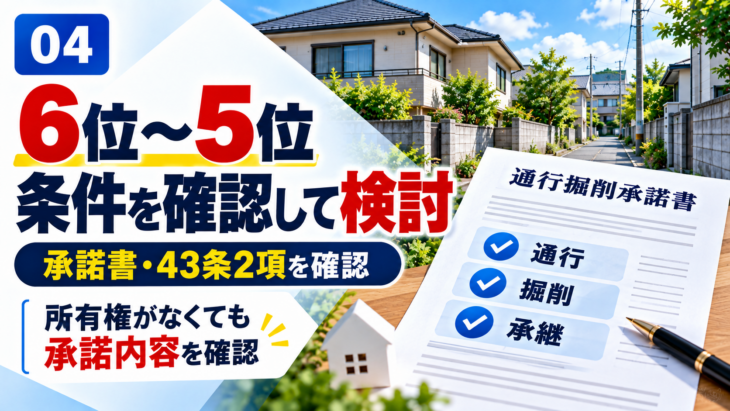 私道の所有権がない場合と43条2項2号の私道を検討するときの注意点