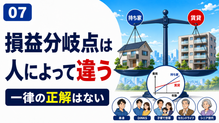 賃貸と持家を比較するときの判断ポイント