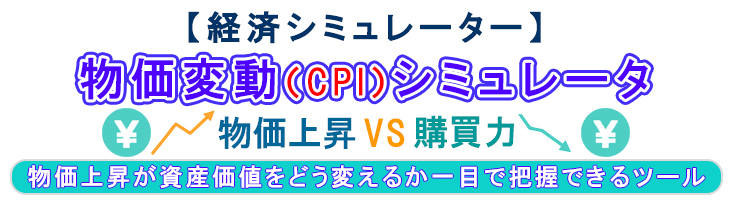 物価変動(CPI)シミュレータ