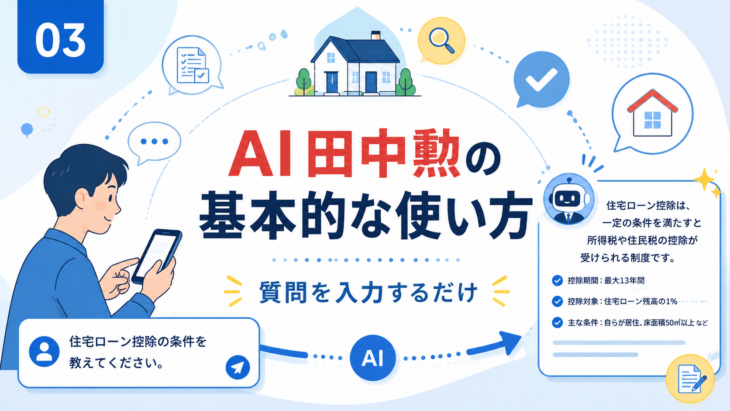 AI田中勲のチャット画面と基本的な使い方