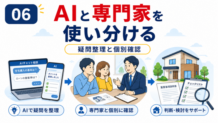AI相談と不動産専門家のサポートの使い分け