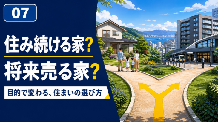 長期居住と将来の売却で重視する条件が変わるマイホーム選び