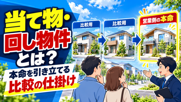 当て物・回し物件・本命物件とは？