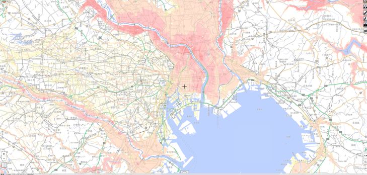 水害ハザードマップ-東京周辺