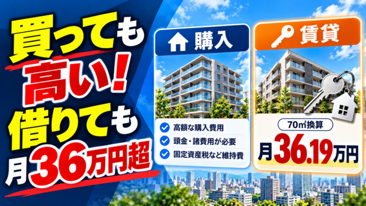 「買う」だけでなく「借りる」費用も高い