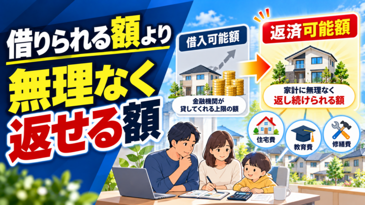 最後は「借りられる額」ではなく「返せる額」で判断