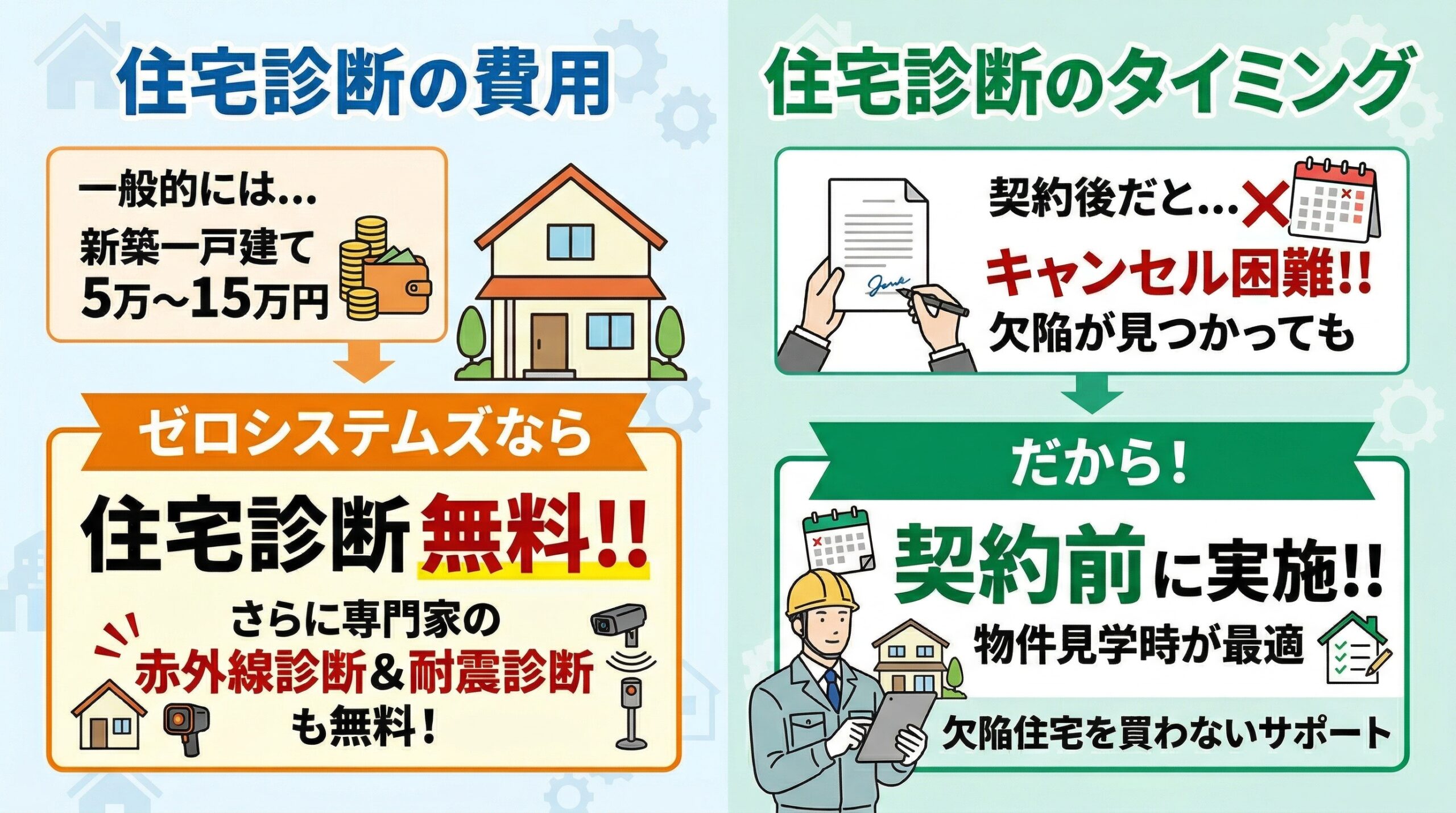 新築一戸建ての住宅診断費用相場